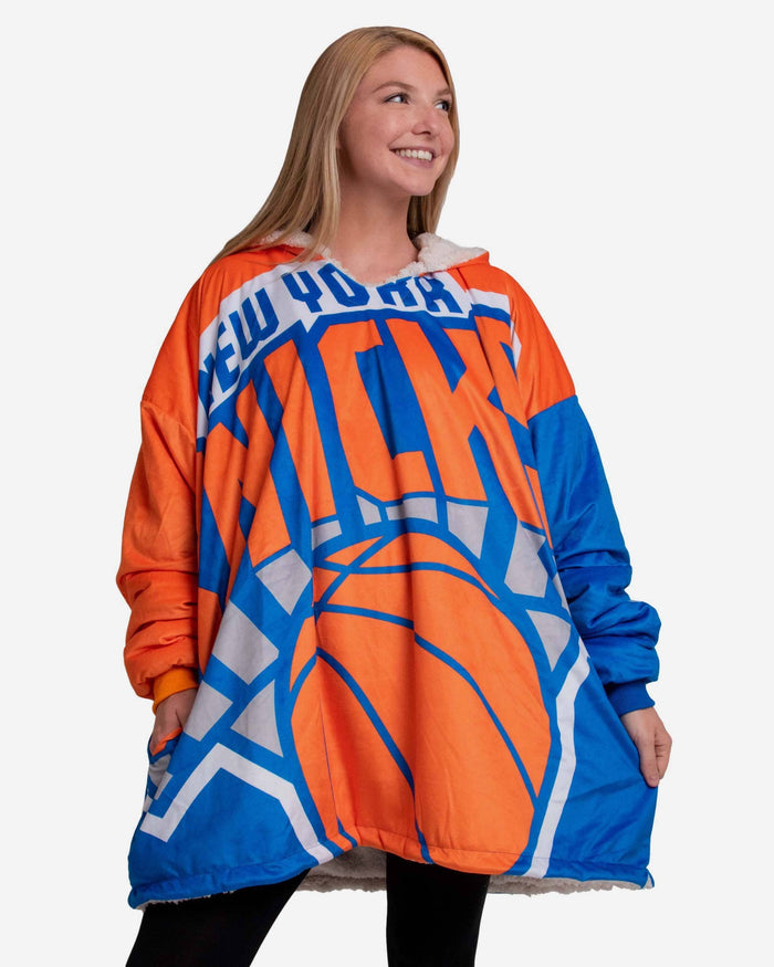 New York Knicks Reversible Colorblock Hoodeez FOCO - FOCO.com