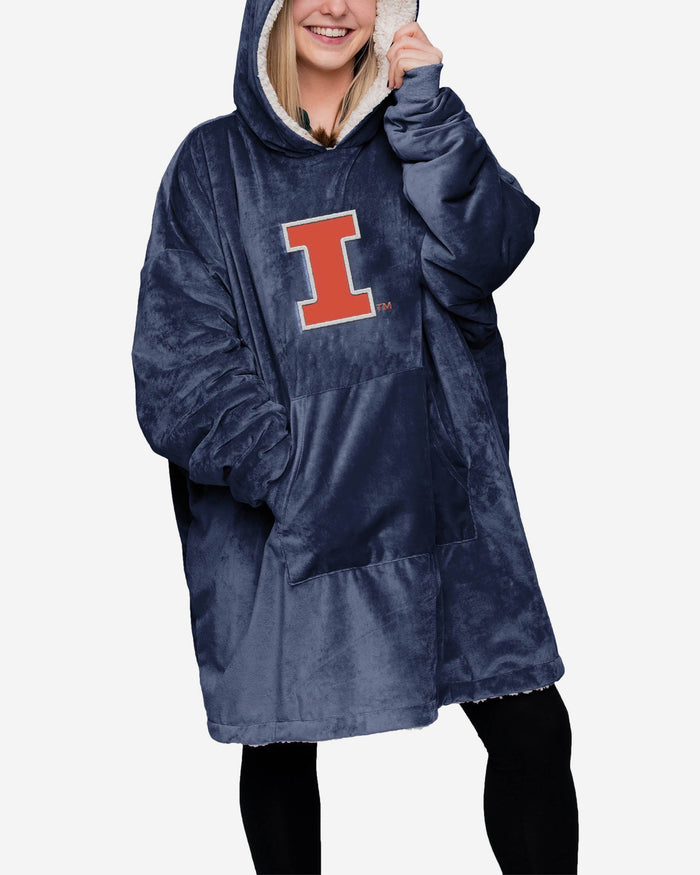 Illinois Fighting Illini Reversible Big Logo Hoodeez FOCO - FOCO.com