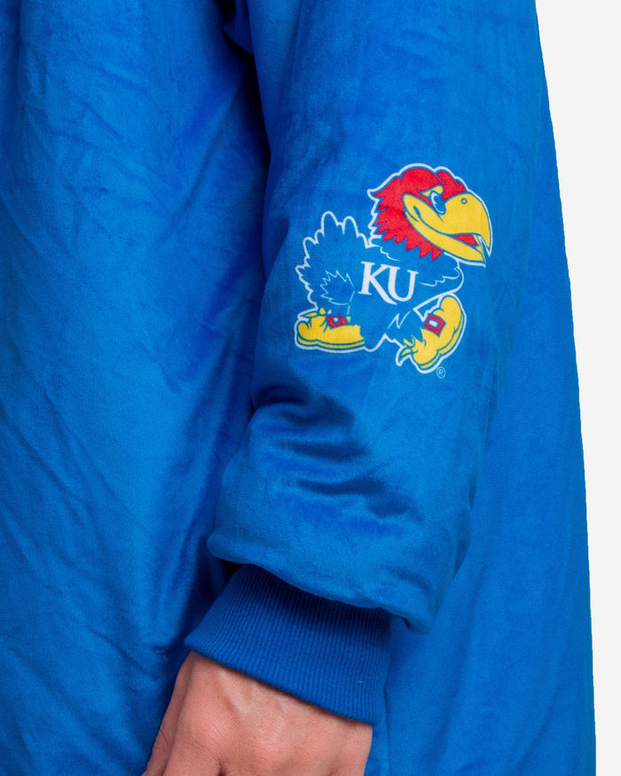 Kansas Jayhawks Reversible Colorblock Hoodeez FOCO - FOCO.com