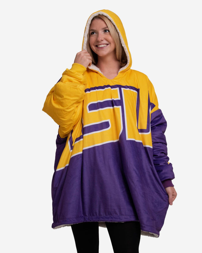 LSU Tigers Reversible Colorblock Hoodeez FOCO - FOCO.com