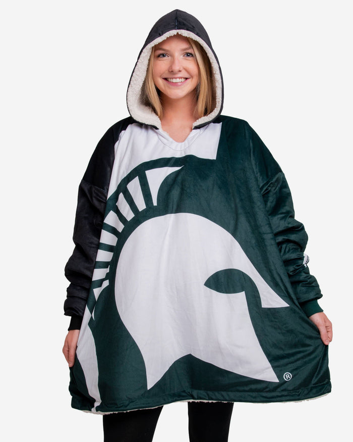 Michigan State Spartans Reversible Colorblock Hoodeez FOCO - FOCO.com