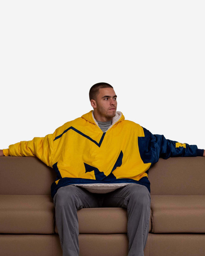 Michigan Wolverines Reversible Colorblock Hoodeez FOCO - FOCO.com