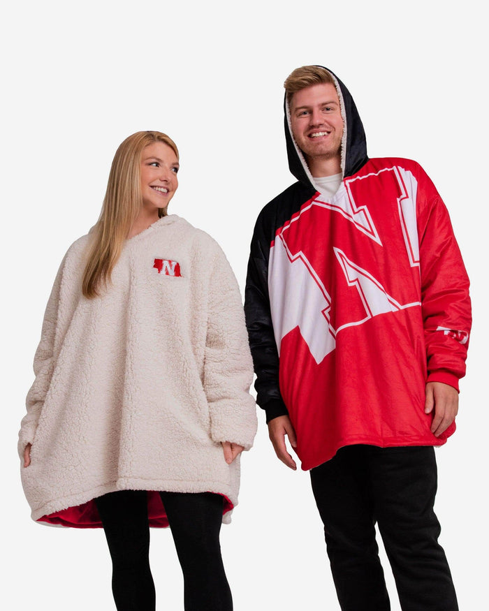 Nebraska Cornhuskers Reversible Colorblock Hoodeez FOCO - FOCO.com
