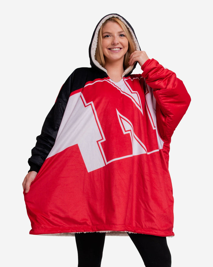 Nebraska Cornhuskers Reversible Colorblock Hoodeez FOCO - FOCO.com