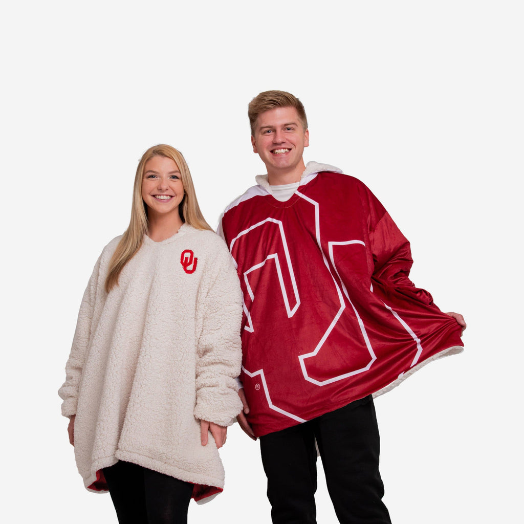 Oklahoma Sooners Reversible Colorblock Hoodeez FOCO - FOCO.com