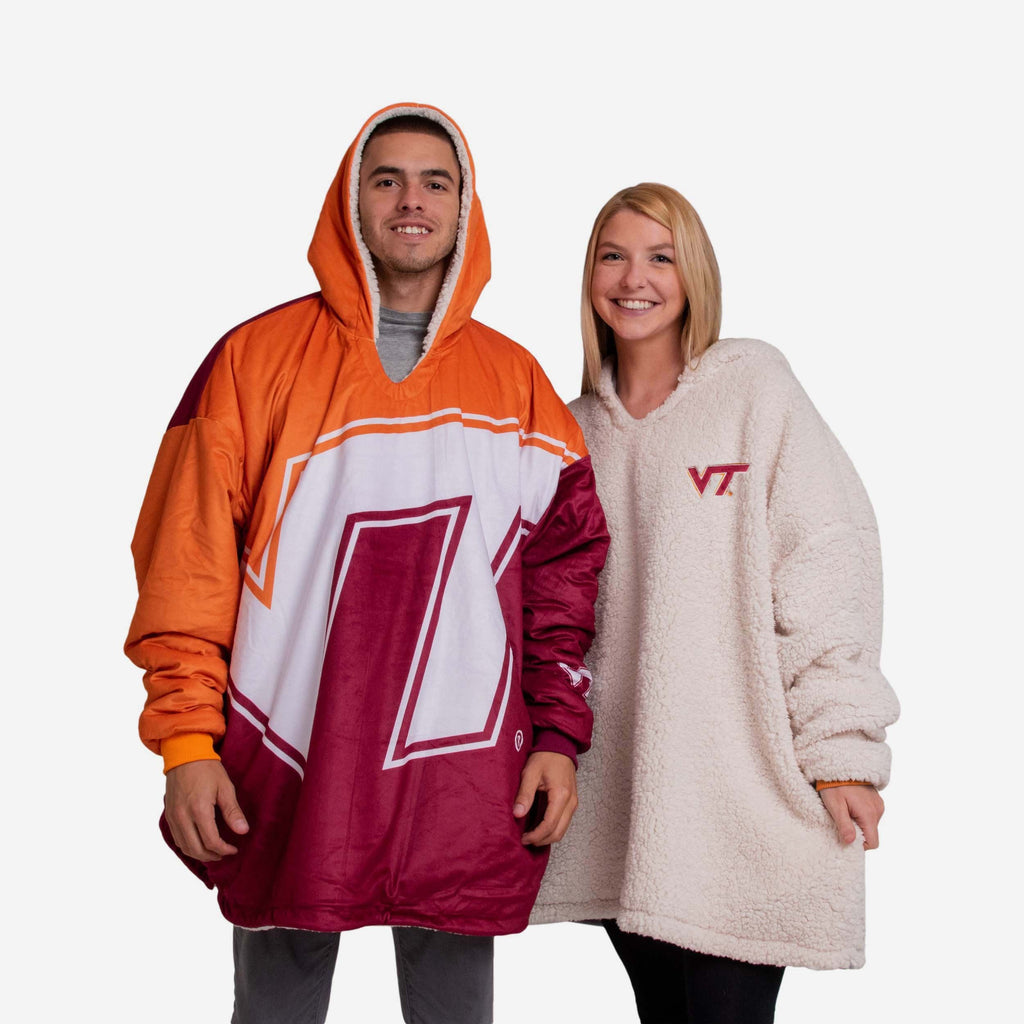 Virginia Tech Hokies Reversible Colorblock Hoodeez FOCO - FOCO.com