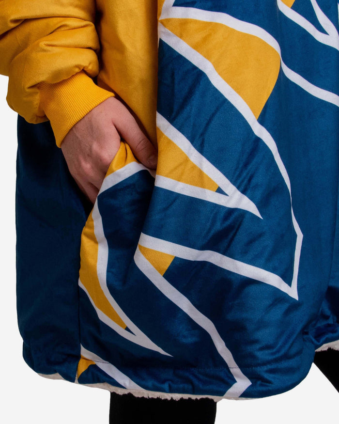 West Virginia Mountaineers Reversible Colorblock Hoodeez FOCO - FOCO.com