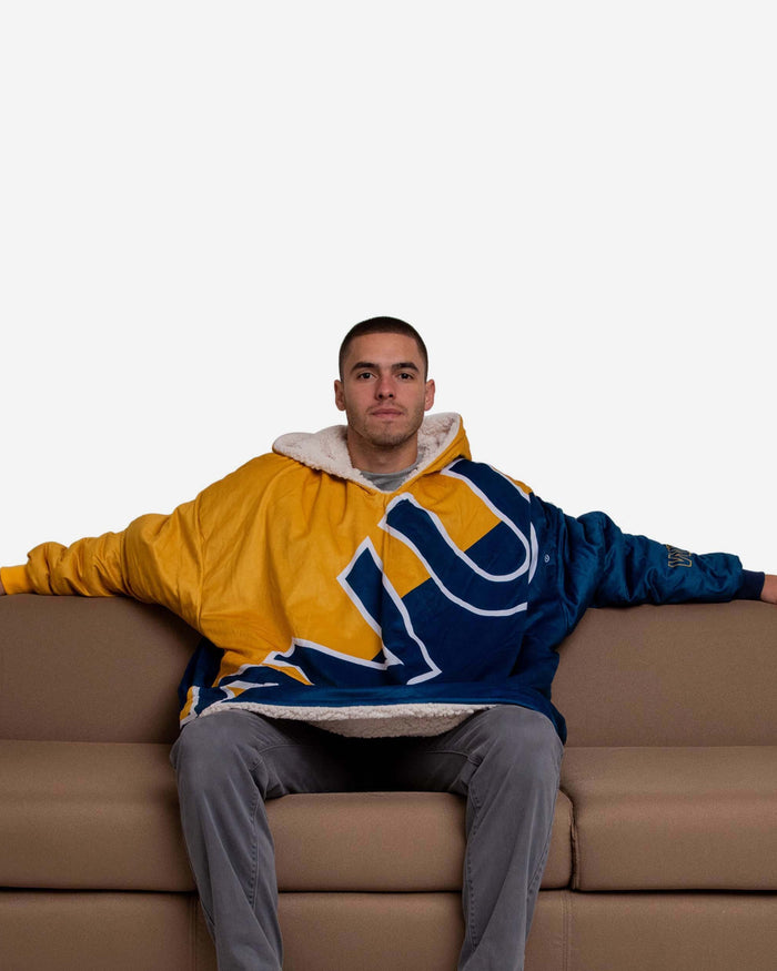 West Virginia Mountaineers Reversible Colorblock Hoodeez FOCO - FOCO.com