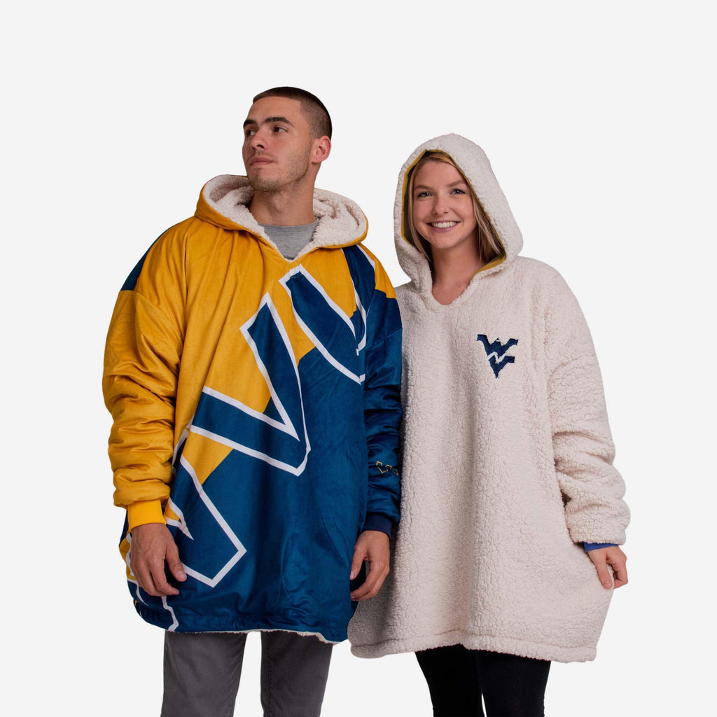 West Virginia Mountaineers Reversible Colorblock Hoodeez FOCO - FOCO.com