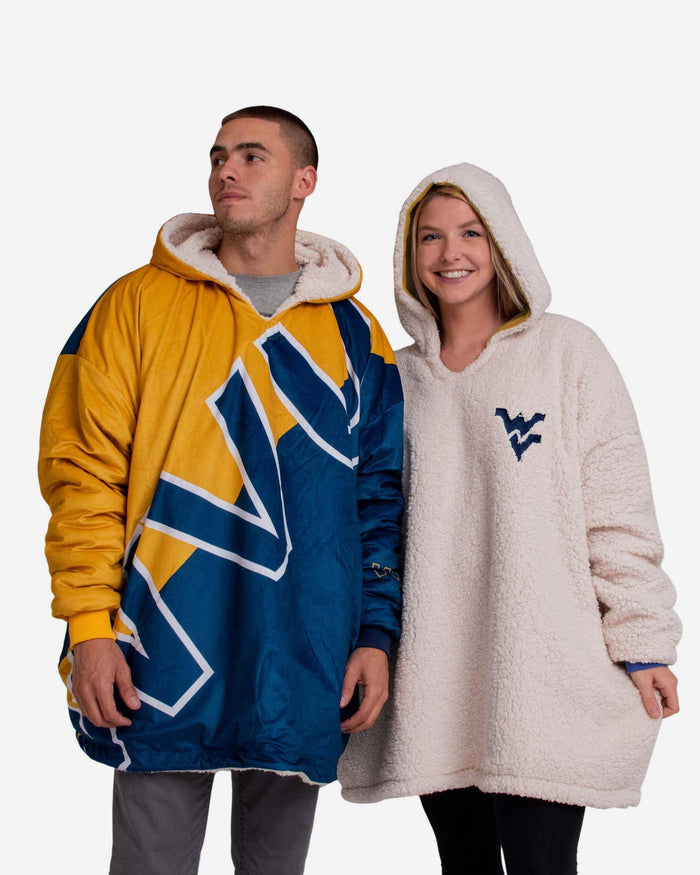 West Virginia Mountaineers Reversible Colorblock Hoodeez FOCO - FOCO.com