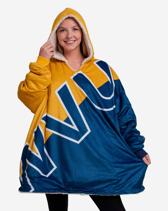 West Virginia Mountaineers Reversible Colorblock Hoodeez FOCO - FOCO.com