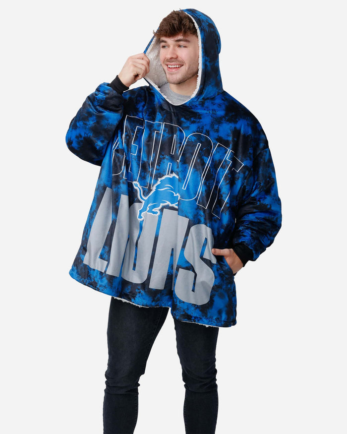 Detroit Lions Bold Logo Camo Hoodeez FOCO - FOCO.com