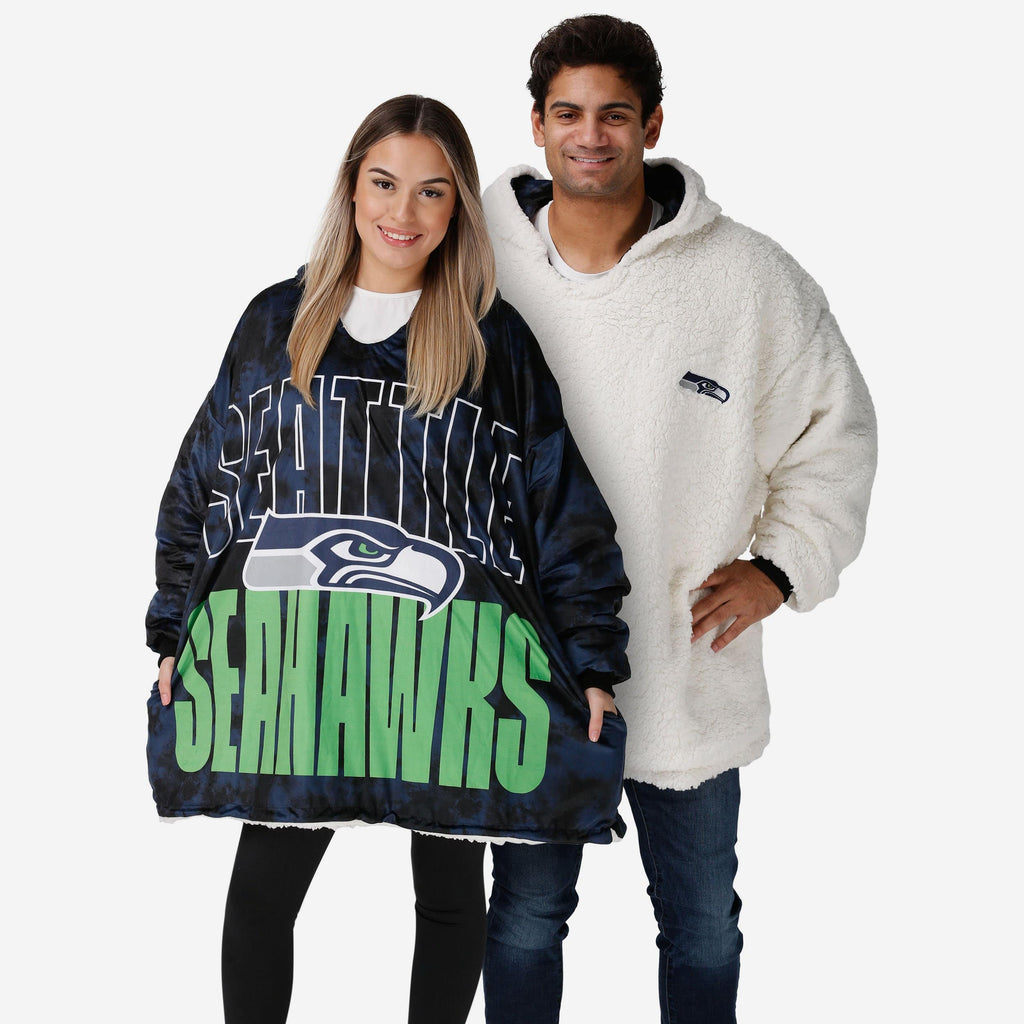 Seattle Seahawks Bold Logo Camo Hoodeez FOCO - FOCO.com