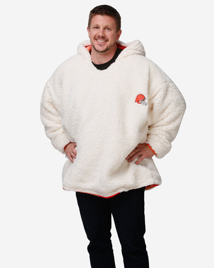 Cleveland Browns Original Reversible Team Color Camo Hoodeez FOCO - FOCO.com