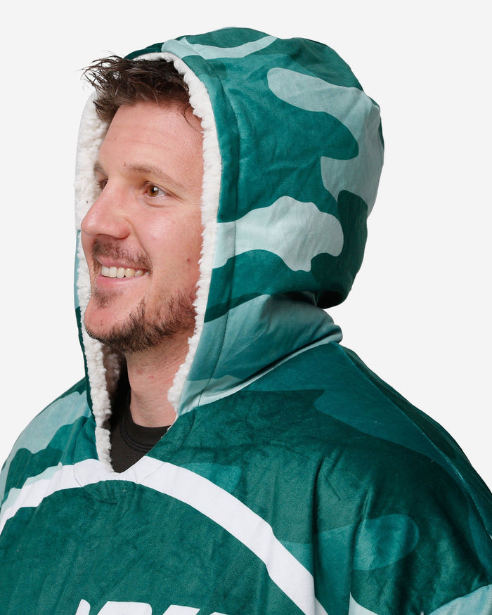 New York Jets Reversible Team Color Camo Hoodeez FOCO - FOCO.com