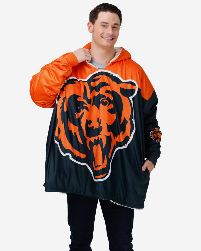 Chicago Bears Reversible Colorblock Hoodeez FOCO - FOCO.com