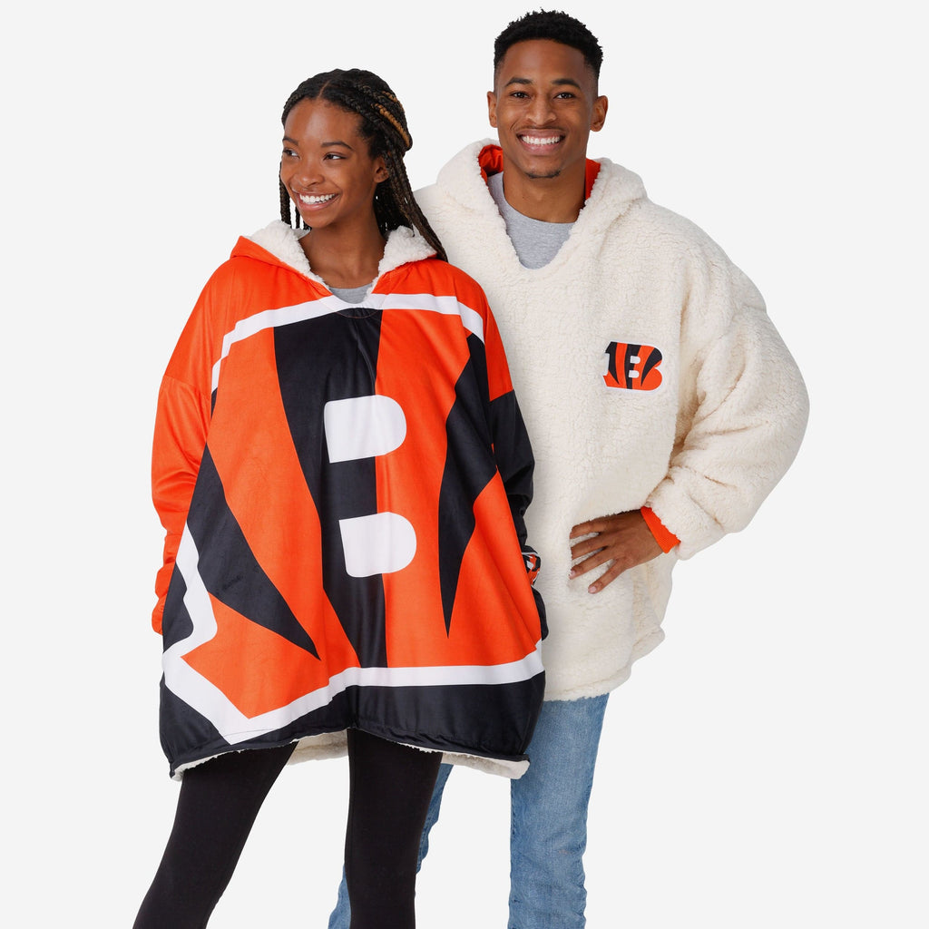 Cincinnati Bengals Reversible Colorblock Hoodeez FOCO - FOCO.com