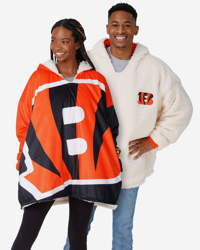 Cincinnati Bengals Reversible Colorblock Hoodeez FOCO - FOCO.com