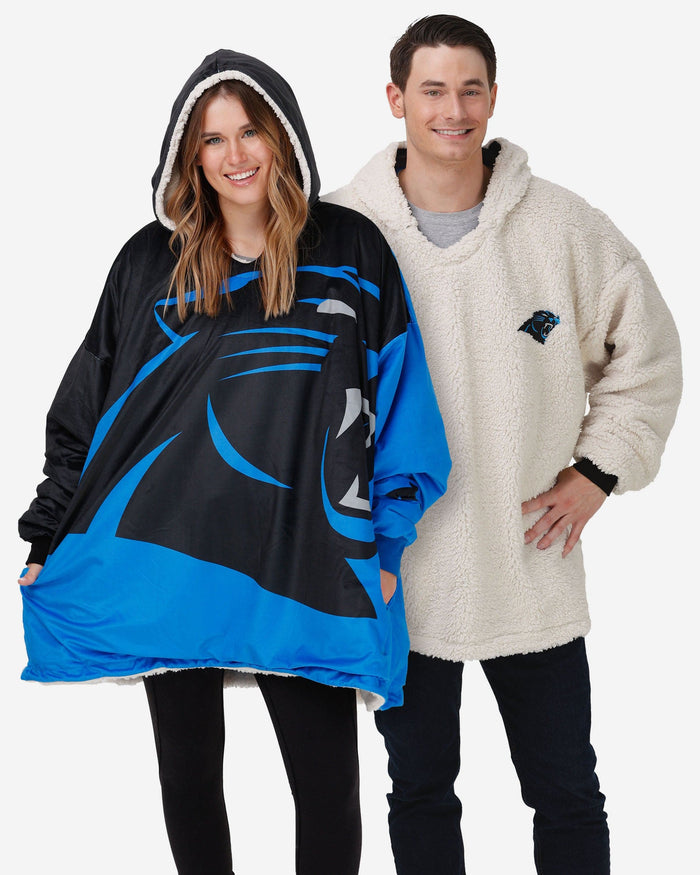 Carolina Panthers Reversible Colorblock Hoodeez FOCO - FOCO.com