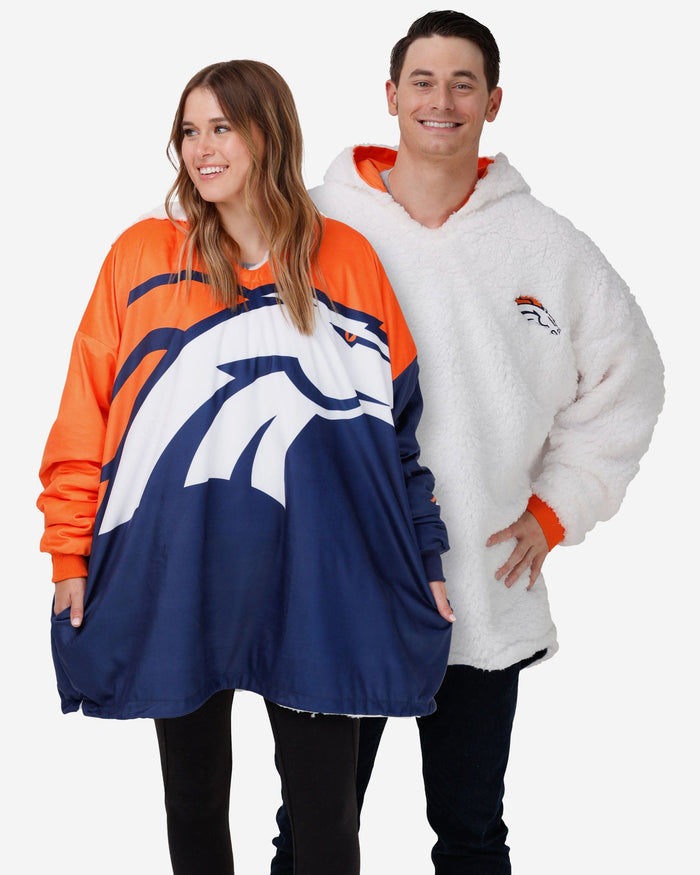 Denver Broncos Reversible Colorblock Hoodeez FOCO - FOCO.com