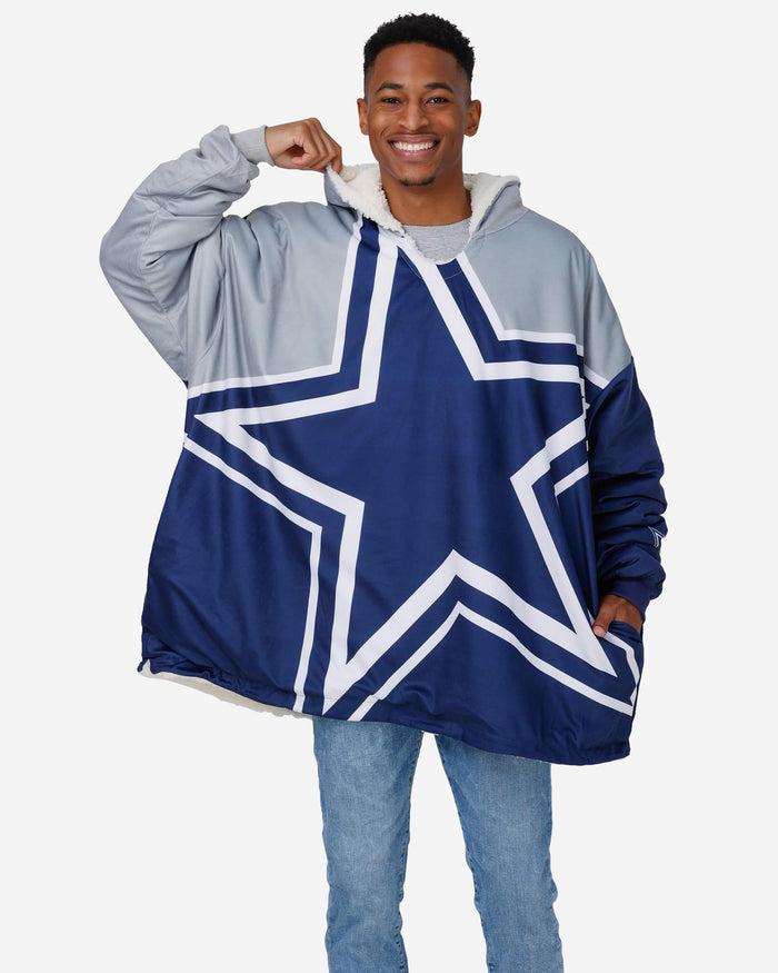 Dallas Cowboys Reversible Colorblock Hoodeez FOCO - FOCO.com