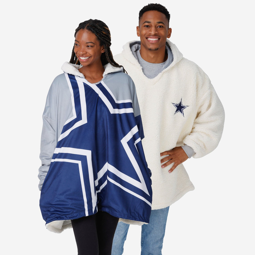 Dallas Cowboys Reversible Colorblock Hoodeez FOCO - FOCO.com