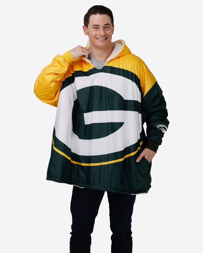 Green Bay Packers Reversible Colorblock Hoodeez FOCO - FOCO.com