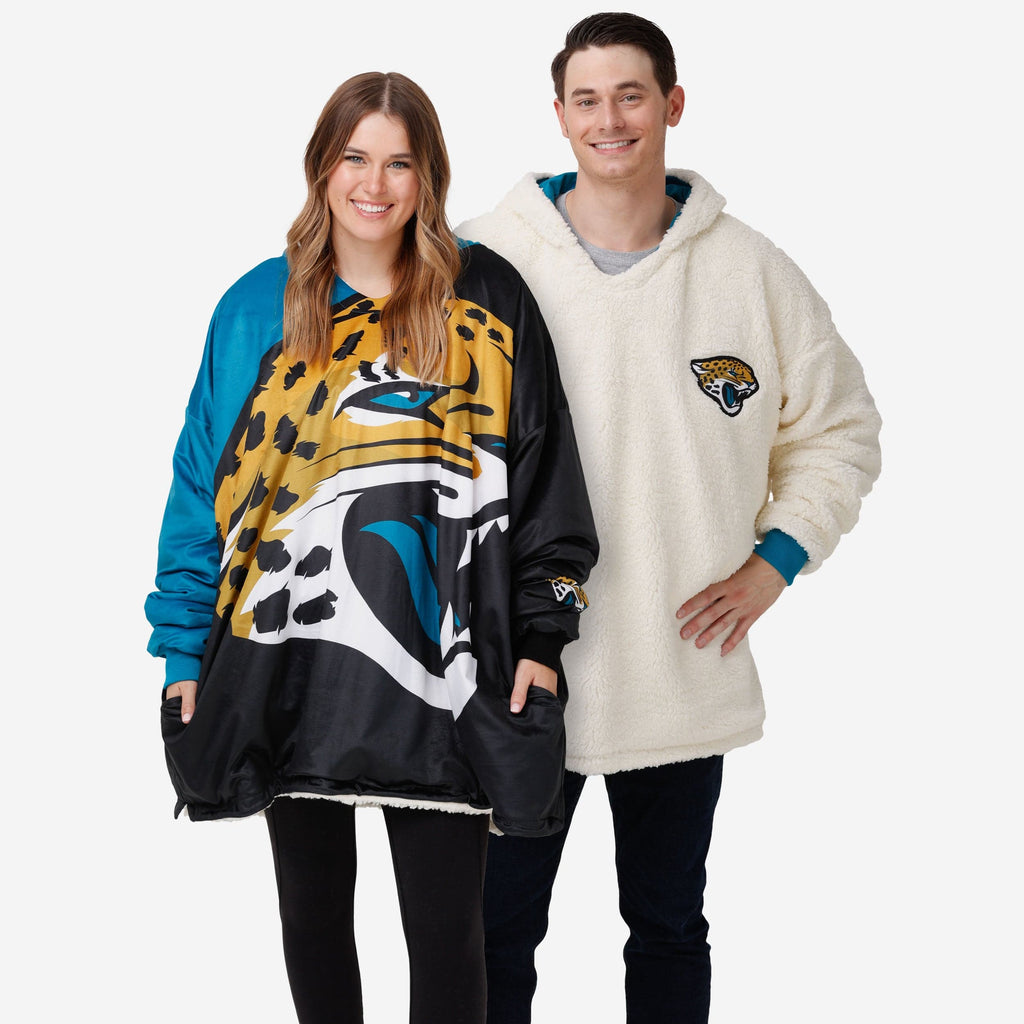 Jacksonville Jaguars Reversible Colorblock Hoodeez FOCO - FOCO.com