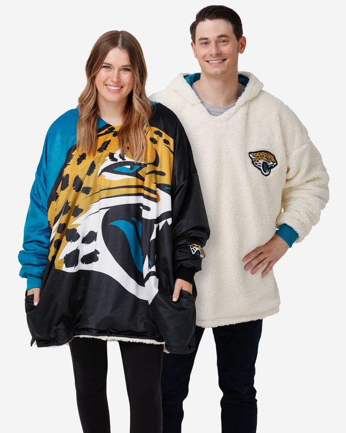 Jacksonville Jaguars Reversible Colorblock Hoodeez FOCO - FOCO.com