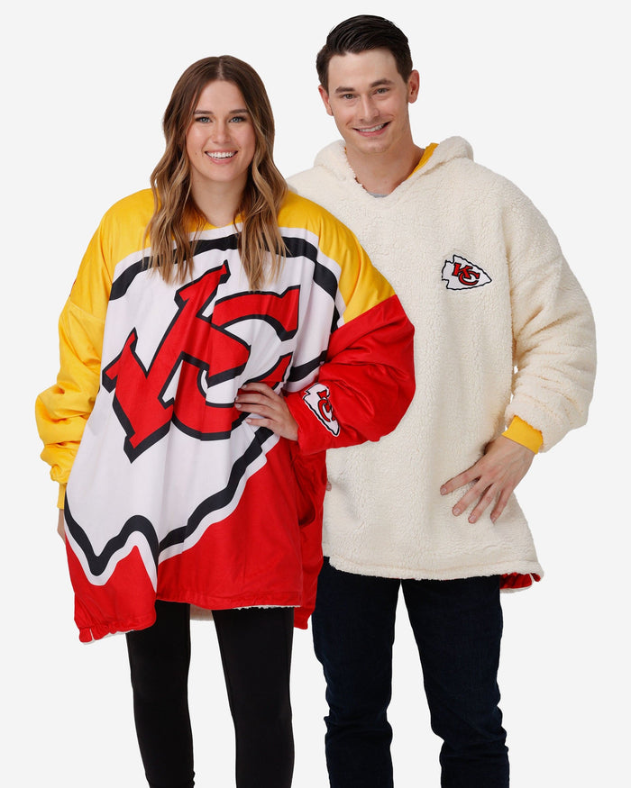 Kansas City Chiefs Reversible Colorblock Hoodeez FOCO - FOCO.com