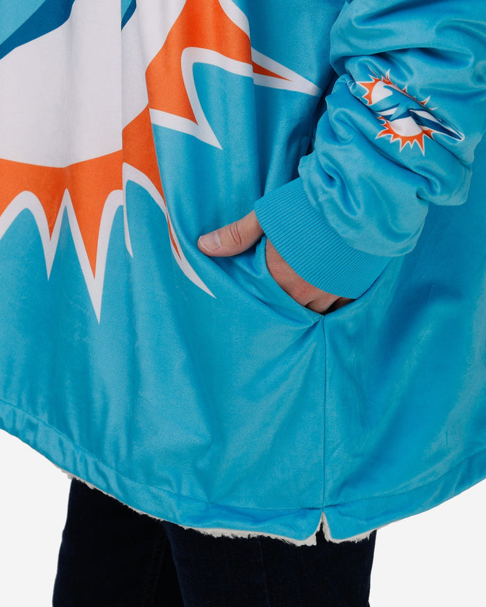 Miami Dolphins Reversible Colorblock Hoodeez FOCO - FOCO.com
