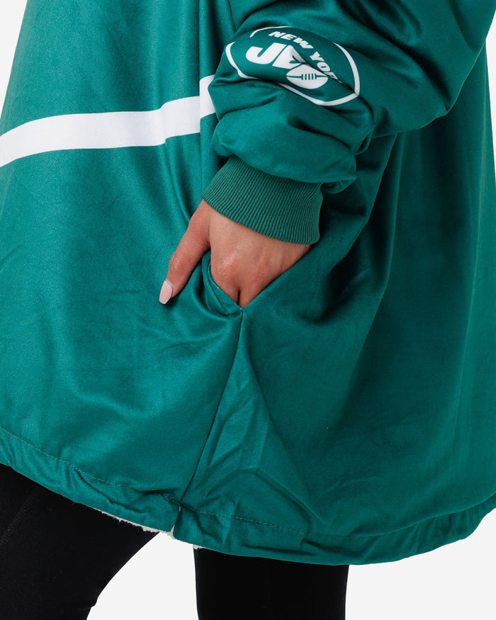 New York Jets Reversible Colorblock Hoodeez FOCO - FOCO.com