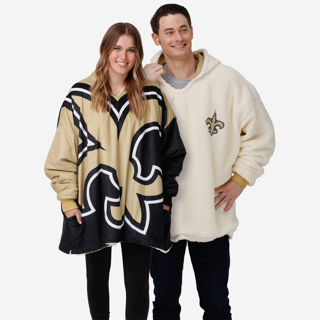 New Orleans Saints Reversible Colorblock Hoodeez FOCO - FOCO.com