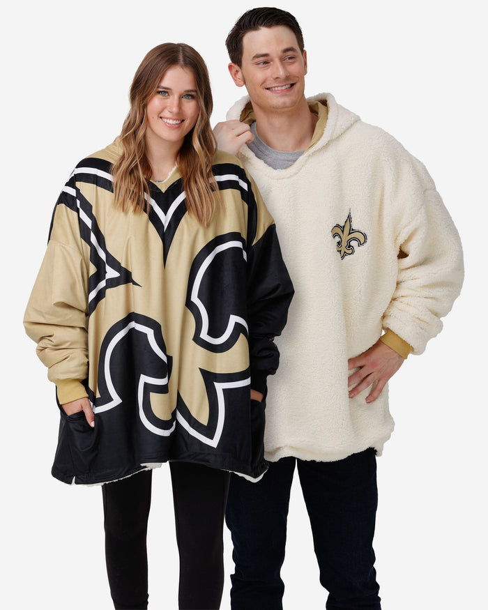 New Orleans Saints Reversible Colorblock Hoodeez FOCO - FOCO.com