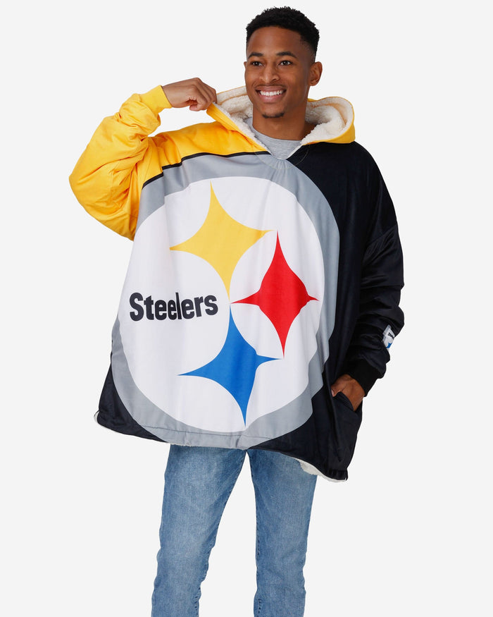 Pittsburgh Steelers Reversible Colorblock Hoodeez FOCO - FOCO.com