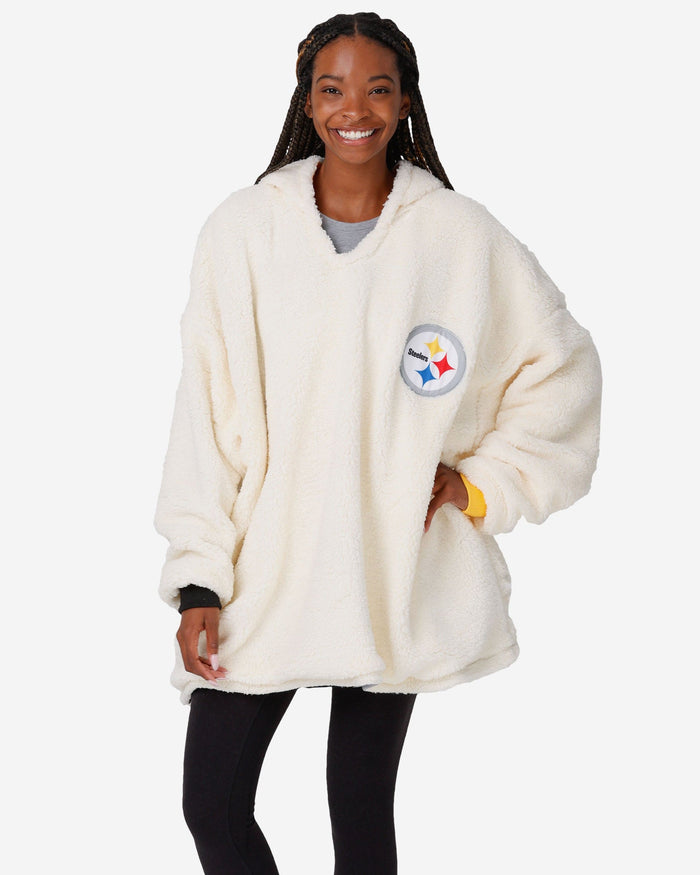 Pittsburgh Steelers Reversible Colorblock Hoodeez FOCO - FOCO.com