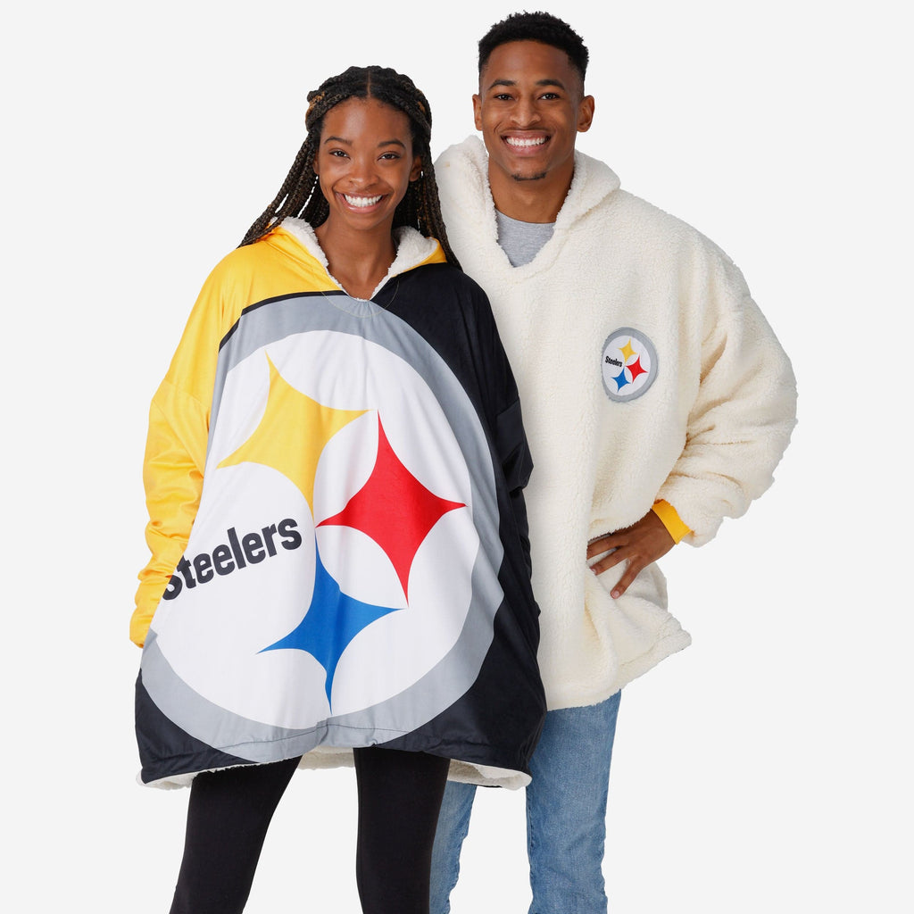 Pittsburgh Steelers Reversible Colorblock Hoodeez FOCO - FOCO.com