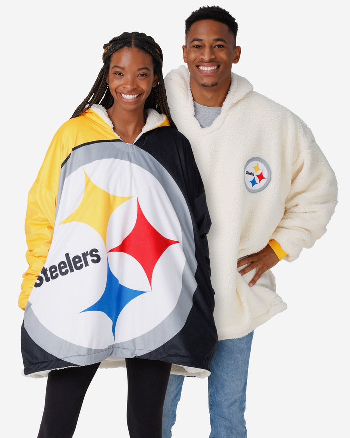 Pittsburgh Steelers Reversible Colorblock Hoodeez FOCO - FOCO.com