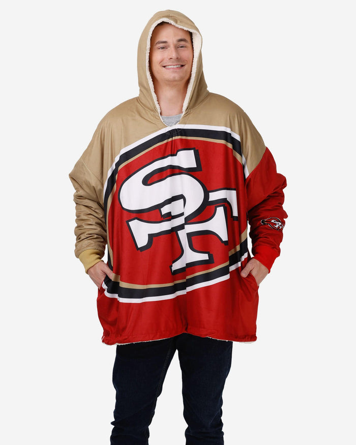 San Francisco 49ers Reversible Colorblock Hoodeez FOCO - FOCO.com