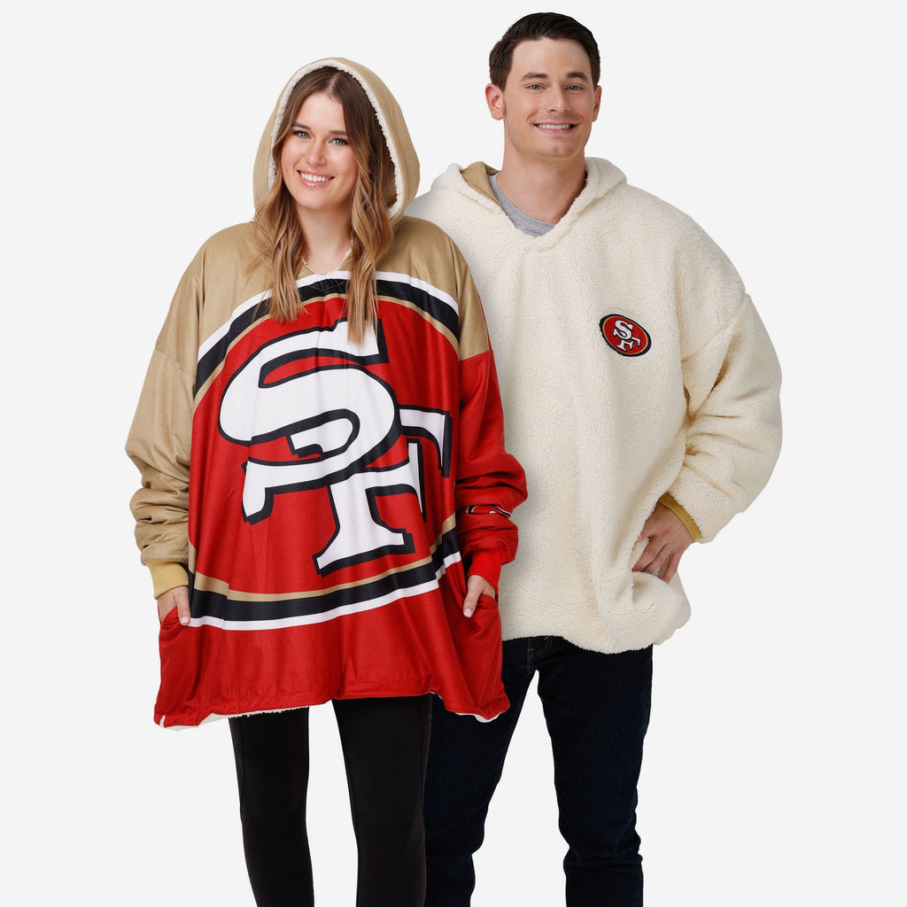 San Francisco 49ers Reversible Colorblock Hoodeez FOCO - FOCO.com