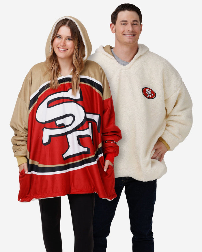 San Francisco 49ers Reversible Colorblock Hoodeez FOCO - FOCO.com