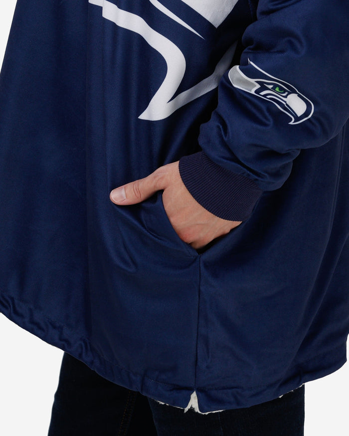 Seattle Seahawks Reversible Colorblock Hoodeez FOCO - FOCO.com