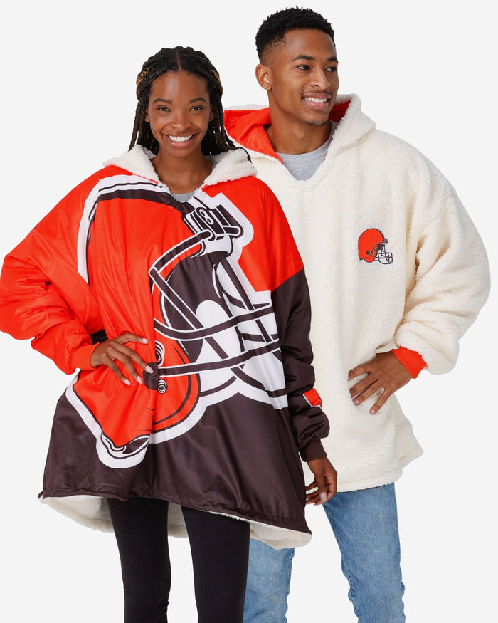 Cleveland Browns Reversible Colorblock Hoodeez FOCO - FOCO.com