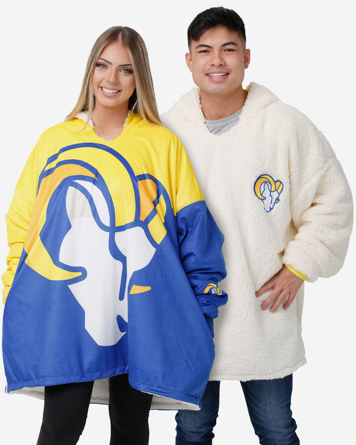 Los Angeles Rams Reversible Colorblock Hoodeez FOCO - FOCO.com