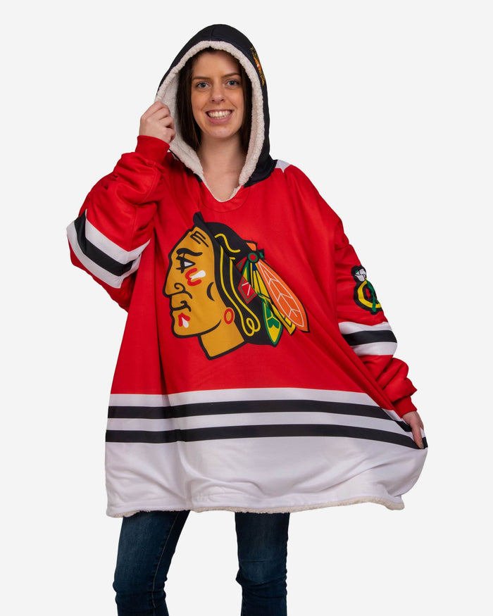 Chicago Blackhawks Reversible Gameday Hoodeez FOCO - FOCO.com