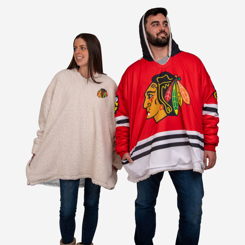 Chicago Blackhawks Reversible Gameday Hoodeez FOCO - FOCO.com