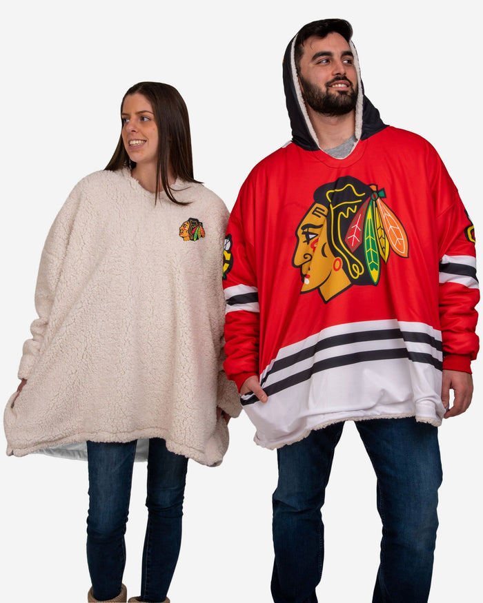 Chicago Blackhawks Reversible Gameday Hoodeez FOCO - FOCO.com