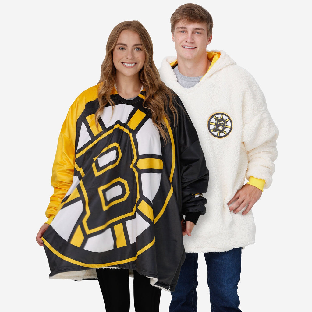 Boston Bruins Reversible Colorblock Hoodeez FOCO - FOCO.com