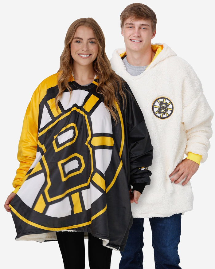 Boston Bruins Reversible Colorblock Hoodeez FOCO - FOCO.com