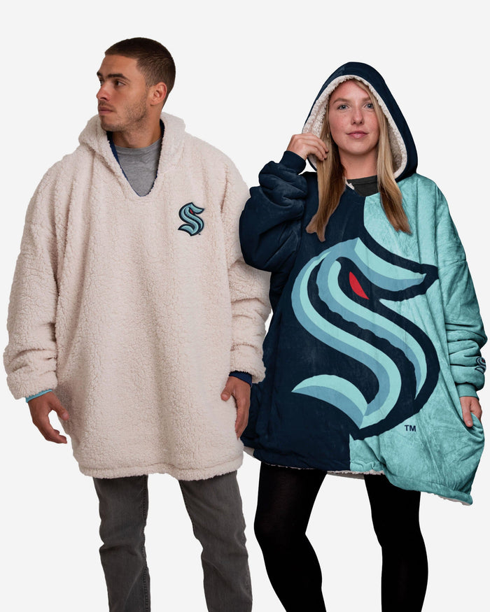 Seattle Kraken Reversible Colorblock Hoodeez FOCO - FOCO.com